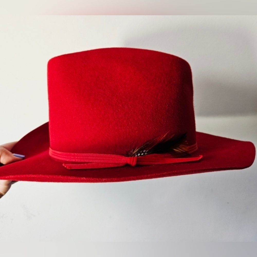 Elegant Red Women's Hat